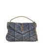 Saint Laurent Loulou Puffer Small Denim