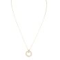 Tiffany & Co T1 Narrow Circle Diamond 18k Yellow Gold Pendant Necklace