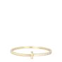 Tiffany & Co T1 Narrow Hinged Diamond 18k Yellow Gold Bracelet