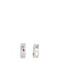 Bvlgari B.Zero1 Diamond 18k White Gold Hoop Earrings