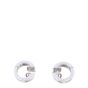 Bvlgari B.Zero1 Diamond 18k White Gold Hoop Earrings