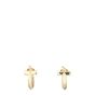 Tiffany & Co T1 Diamond 18k Yellow Gold Hoop Earrings