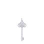 Tiffany & Co Fleur de Lis Platinum Diamond Key Pendant