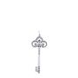 Tiffany & Co Fleur de Lis Platinum Diamond Key Pendant