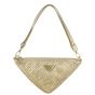Prada Triangle Satin Crystal Shoulder Bag