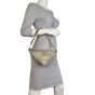 Prada Triangle Satin Crystal Shoulder Bag