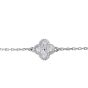 Van Cleef & Arpels Sweet Alhambra 6 Motif Diamond 18k White Gold Bracelet