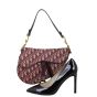 Dior Saddle Bag Oblique with Embroidered Strap