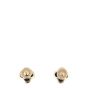 Van Cleef & Arpels Pure Alhambra Onyx 18k Yellow Gold Stud Earrings