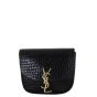 Saint Laurent Kaia Crossbody Small Croc-Embossed