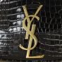 Saint Laurent Kaia Crossbody Small Croc-Embossed