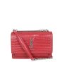 Saint Laurent Sunset Mini Croc-Embossed Front
