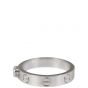 Cartier Love Diamond Solitaire 18k Gold Ring Left Side
