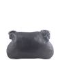 Chanel Ball Charm Black Lambskin Leather Hobo Bag Back