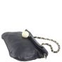 Chanel Ball Charm Black Lambskin Leather Hobo Bag Corner