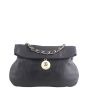 Chanel Ball Charm Black Lambskin Leather Hobo Bag Front