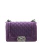 Chanel Boy Bag Small Velvet front