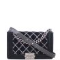 Chanel Boy Old Medium Velvet front strap