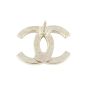 Chanel Crystal CC Stud Earrings Back Details