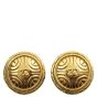 Chanel Vintage Clip on CC Earrings Front
