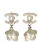 Chanel CC Flower Drop Earrings