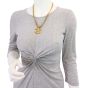Chanel Vintage CC Turn-Lock Pendant Necklace Mannequin