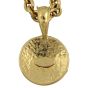 Chanel Vintage CC Medallion Pendant Necklace Back 