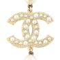 Chanel CC Pearl 100th Anniversary Short Necklace Pendant Front