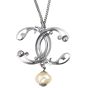 Chanel CC Pendant Bead Necklace Back