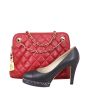 Chanel CC Quilted Tote Bag Shoe