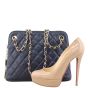 Chanel CC Quilted Tote Bag Shoe