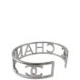 Chanel CC Silver Logo Cuff Side