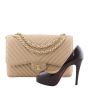 Chanel Classic Double Flap Jumbo Chevron shoe