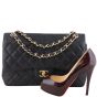 Chanel Classic Double Flap Jumbo Caviar Scale