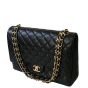 Chanel Maxi Double Classic Flap Bag Side Angle