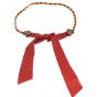 Chanel Coin Charm Tie Belt (red) Front