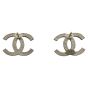 Chanel Crystal CC Stud Earrings Back
