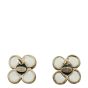 Chanel CC Flower Earrings back off