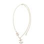 Chanel Faux Pearl Anchor Necklace Full