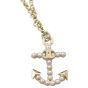 Chanel Faux Pearl Anchor Necklace Pendant