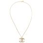 Chanel CC Faux Pearl Large Pendant Necklace Full