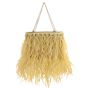 Chanel Vintage Ostrich Feather Evening Bag Front