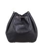 Chanel Quilted CC Drawstring Bucket Bag Back