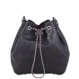 Chanel Quilted CC Drawstring Bucket Bag Front