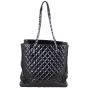 Chanel Quilted Patent Leather Tote Back