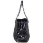 Chanel Quilted Patent Leather Tote Side