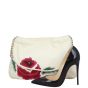 Chanel Quilted Rose Applique Hobo scale