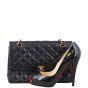 Chanel Two-Tone CC Flap Bag Scale