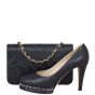 Chanel Vintage CC Small Single Flap Bag Shoe