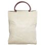 Chanel Canvas Top Handle Tote Back